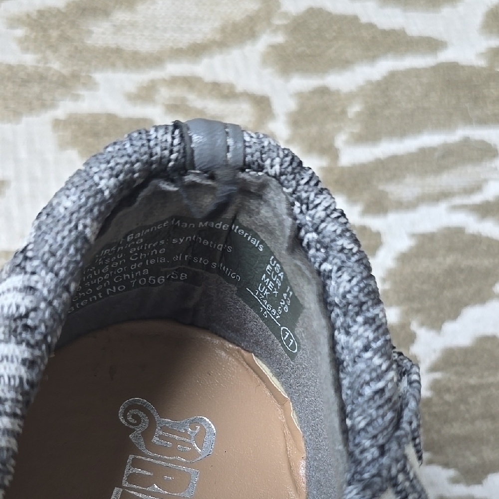 Brash Gray Knit Slip-On Sneakers with Textured Upper - Picture 11 of 13